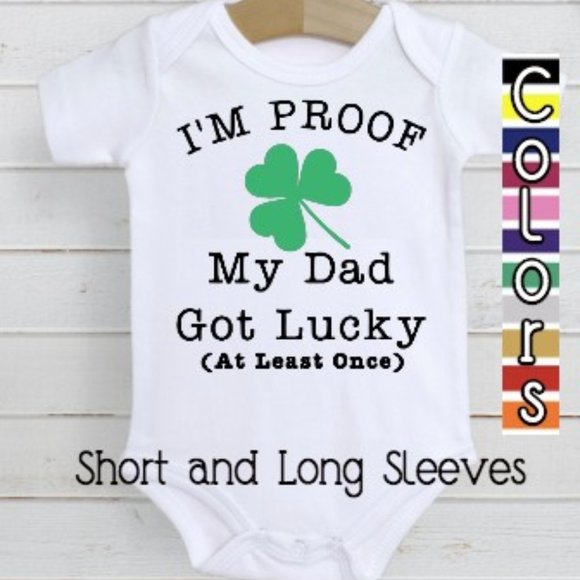 st patrick's day baby onesie